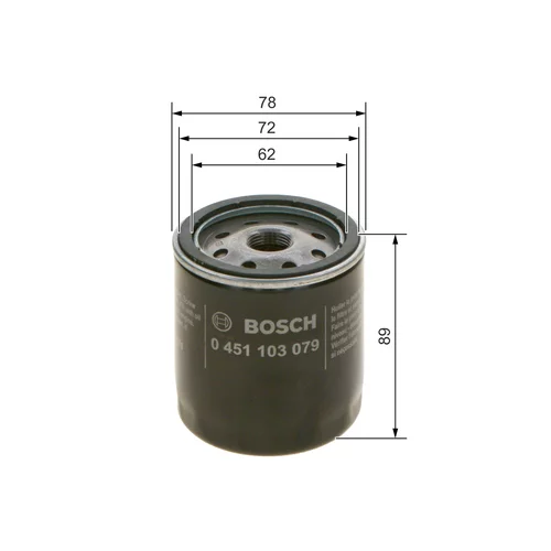 Olejový filter 0 451 103 079 /BOSCH/ - obr. 4