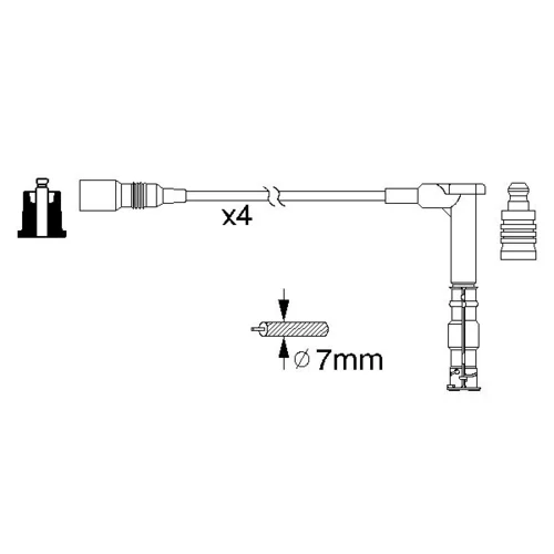 Sada zapaľovacích káblov 0 986 356 351 /BOSCH/ - obr. 4