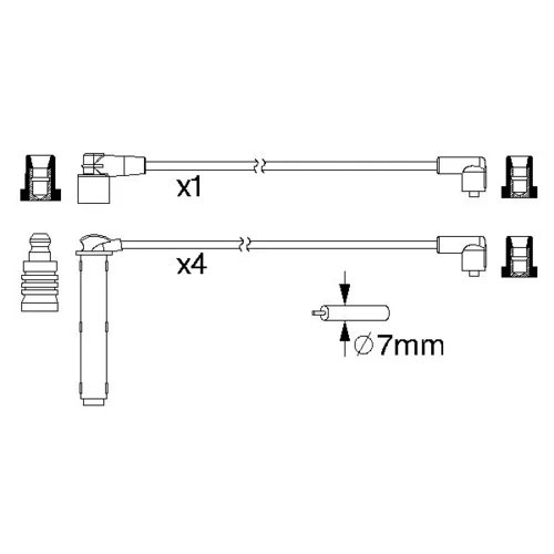 Sada zapaľovacích káblov 0 986 357 223 /BOSCH/ - obr. 4