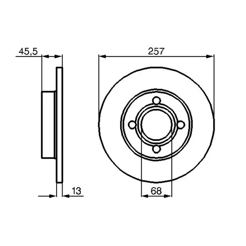 Brzdový kotúč 0 986 478 016 /BOSCH/ - obr. 4