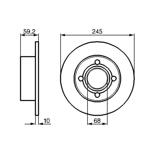 Brzdový kotúč 0 986 478 019 /BOSCH/ - obr. 4