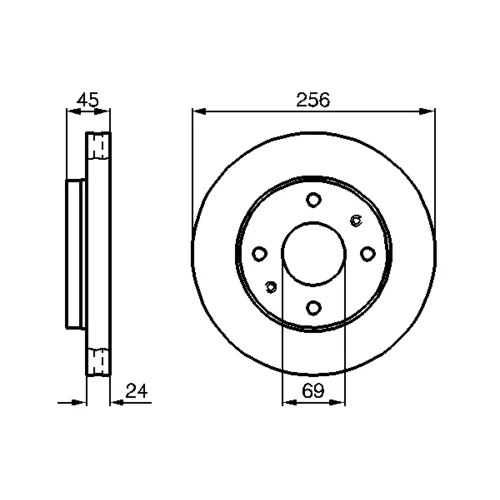 Brzdový kotúč 0 986 478 531 /BOSCH/ - obr. 4