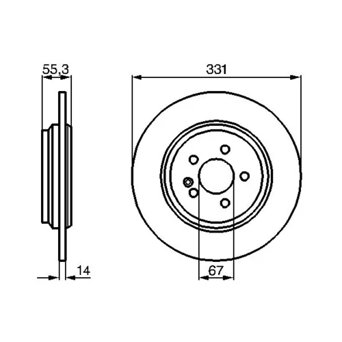 Brzdový kotúč 0 986 478 995 /BOSCH/ - obr. 4