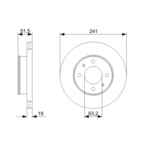 Brzdový kotúč 0 986 479 377 /BOSCH/ - obr. 4