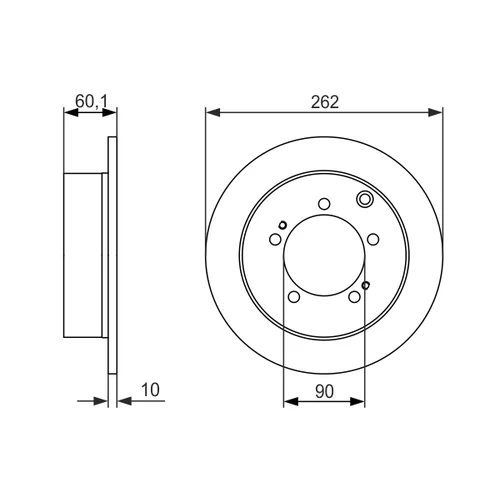 Brzdový kotúč 0 986 479 603 /BOSCH/ - obr. 4