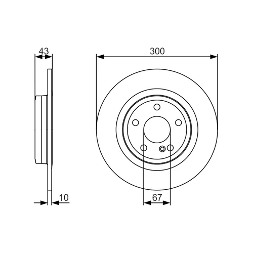 Brzdový kotúč 0 986 479 A38 /BOSCH/ - obr. 1