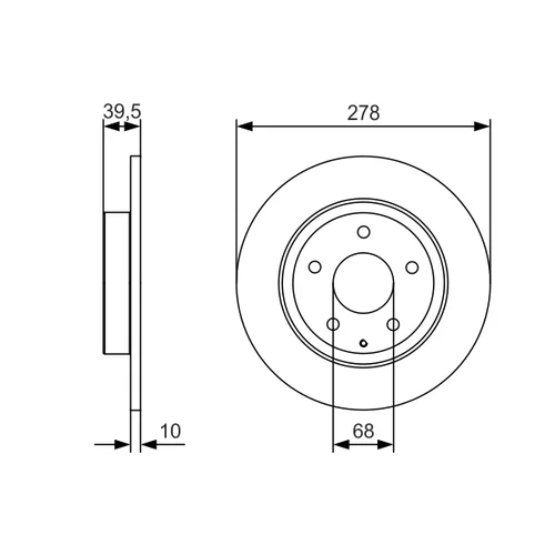 Brzdový kotúč 0 986 479 C22 /BOSCH/ - obr. 4