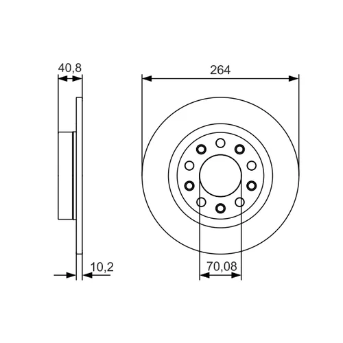 Brzdový kotúč 0 986 479 C41 /BOSCH/ - obr. 4