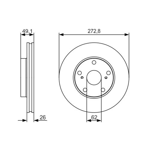 Brzdový kotúč 0 986 479 S16 /BOSCH/ - obr. 4