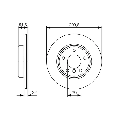 Brzdový kotúč 0 986 479 S32 /BOSCH/ - obr. 3