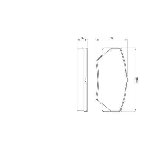 Sada brzdových platničiek kotúčovej brzdy 0 986 491 410 /BOSCH/ - obr. 4