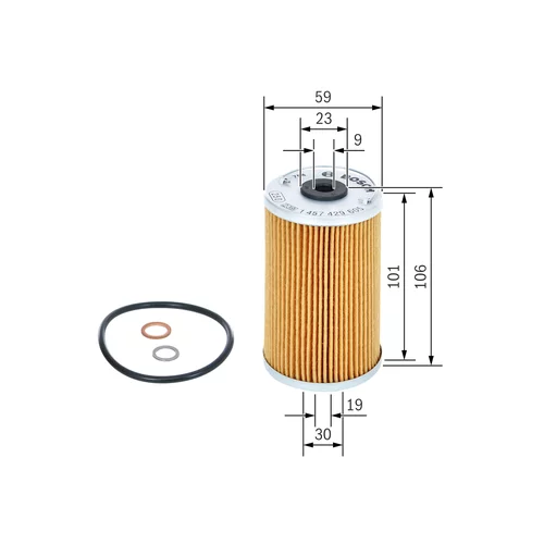 Olejový filter 1 457 429 605 /BOSCH/ - obr. 4