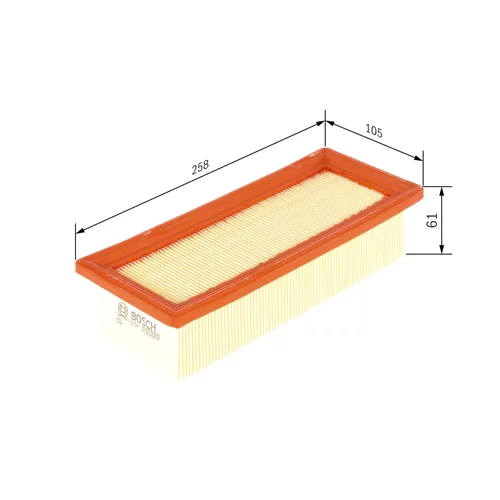 Vzduchový filter 1 457 433 256 /BOSCH/ - obr. 4