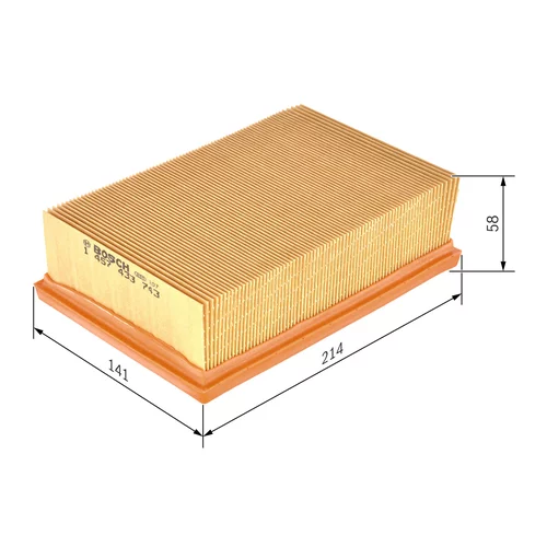 Vzduchový filter 1 457 433 743 /BOSCH/ - obr. 4