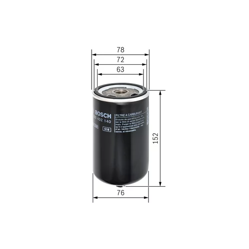 Palivový filter F 026 402 140 /BOSCH/ - obr. 4