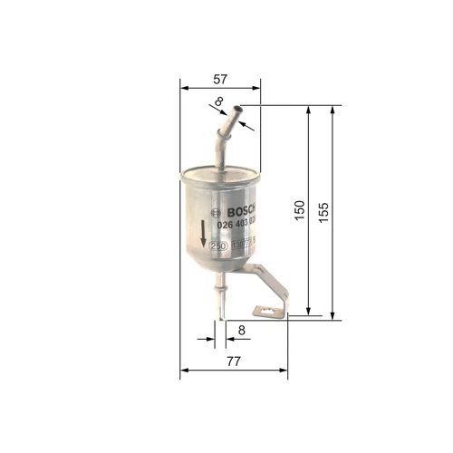 Palivový filter F 026 403 026 /BOSCH/ - obr. 4