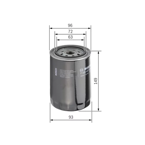 Olejový filter F 026 407 004 /BOSCH/ - obr. 4