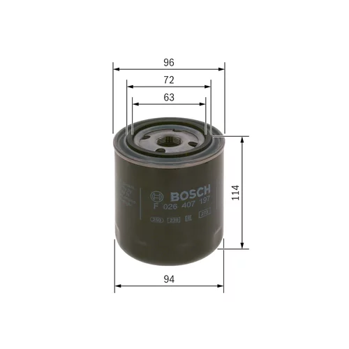 Hydraulický filter automatickej prevodovky F 026 407 197 /BOSCH/ - obr. 4