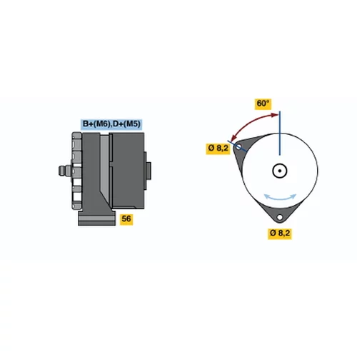 Alternátor BOSCH 0 120 339 531