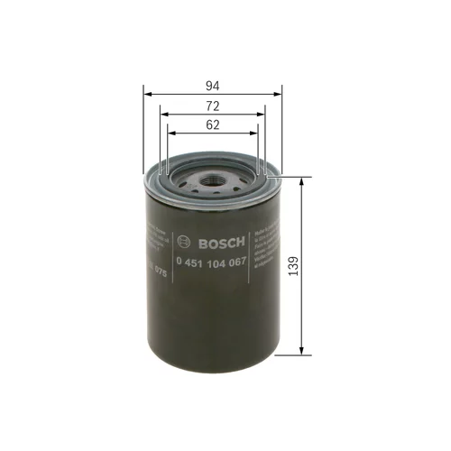 Olejový filter 0 451 104 067 /BOSCH/ - obr. 4