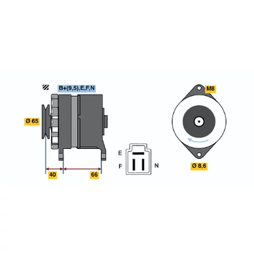 Alternátor BOSCH 0 986 035 491