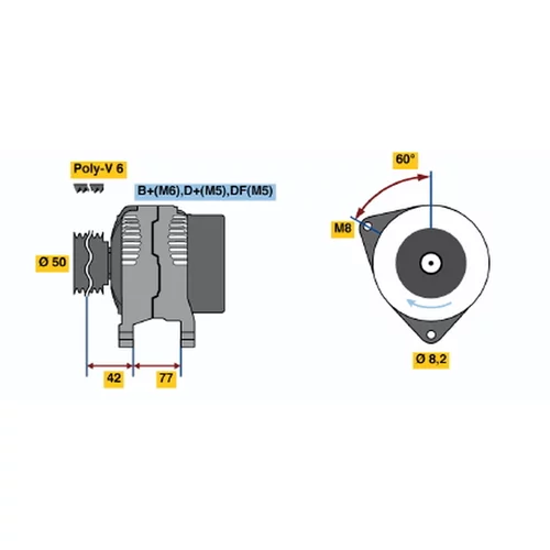 Alternátor BOSCH 0 986 039 700