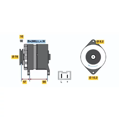 Alternátor 0 986 040 051 /BOSCH/
