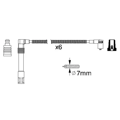 Sada zapaľovacích káblov 0 986 356 321 /BOSCH/ - obr. 4