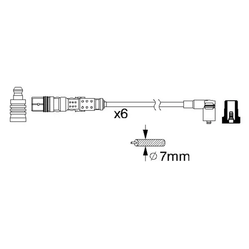 Sada zapaľovacích káblov 0 986 356 347 /BOSCH/ - obr. 4