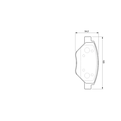 Sada brzdových platničiek kotúčovej brzdy 0 986 424 774 /BOSCH/ - obr. 6