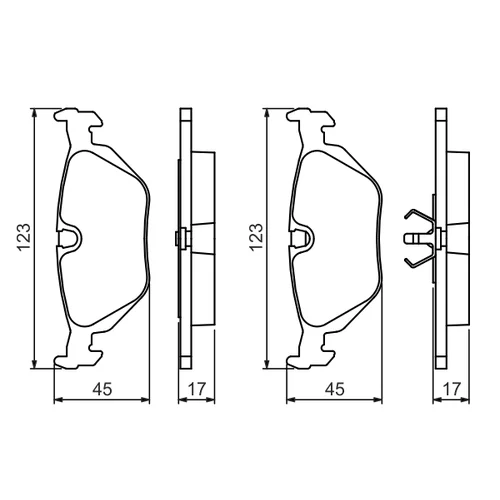 Sada brzdových platničiek kotúčovej brzdy 0 986 460 964 /BOSCH/ - obr. 4