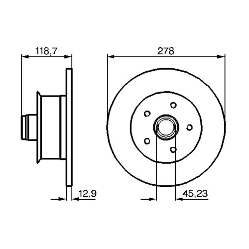 Brzdový kotúč 0 986 478 136 /BOSCH/ - obr. 4