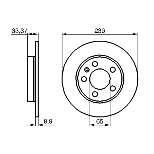 Brzdový kotúč 0 986 478 481 /BOSCH/ - obr. 4