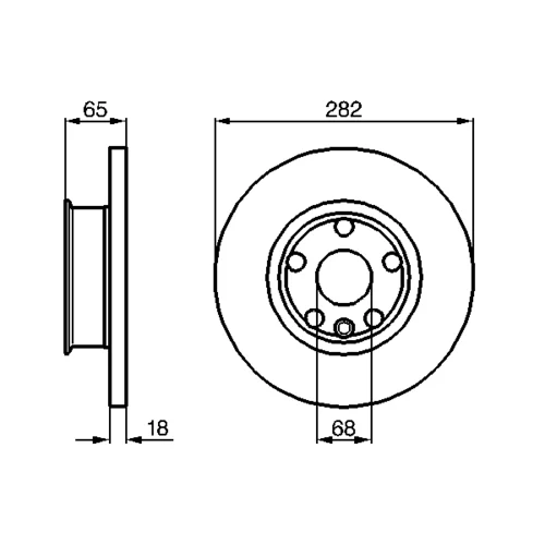 Brzdový kotúč 0 986 478 613 /BOSCH/ - obr. 4