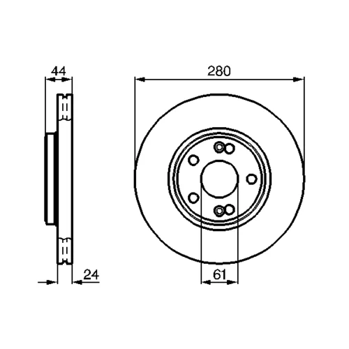 Brzdový kotúč 0 986 478 734 /BOSCH/ - obr. 4