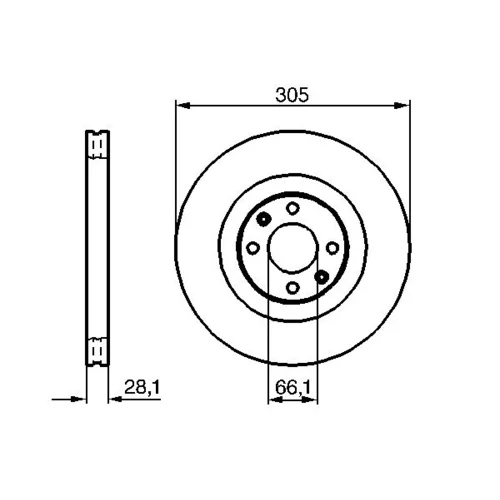 Brzdový kotúč 0 986 479 024 /BOSCH/ - obr. 4