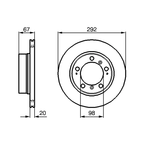Brzdový kotúč 0 986 479 079 /BOSCH/ - obr. 4