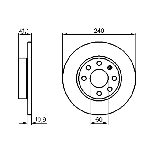 Brzdový kotúč 0 986 479 189 /BOSCH/ - obr. 4