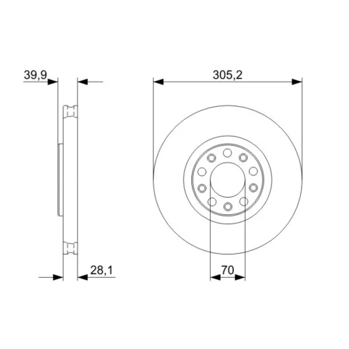 Brzdový kotúč 0 986 479 293 /BOSCH/ - obr. 4