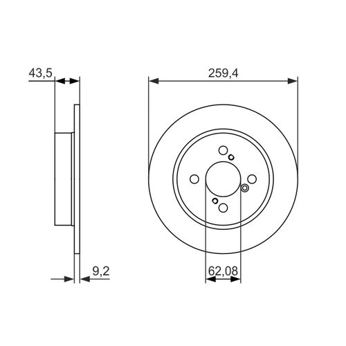 Brzdový kotúč 0 986 479 792 /BOSCH/ - obr. 4