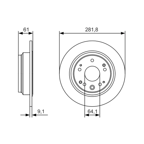 Brzdový kotúč 0 986 479 A91 /BOSCH/ - obr. 4