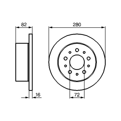 Brzdový kotúč 0 986 479 B63 /BOSCH/ - obr. 4