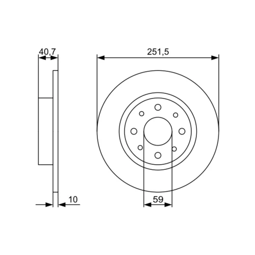 Brzdový kotúč 0 986 479 C83 /BOSCH/ - obr. 4