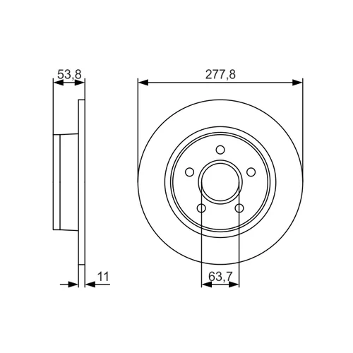 Brzdový kotúč 0 986 479 S51 /BOSCH/ - obr. 4