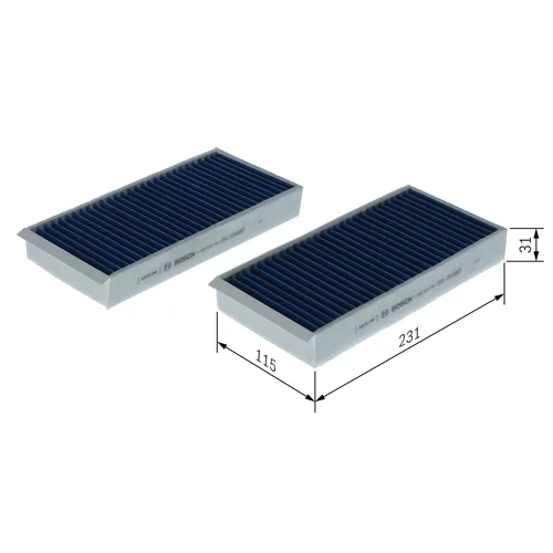 Filter vnútorného priestoru 0 986 628 644 /BOSCH/ - obr. 4