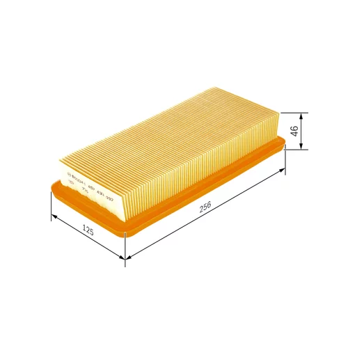Vzduchový filter 1 457 433 097 /BOSCH/ - obr. 4
