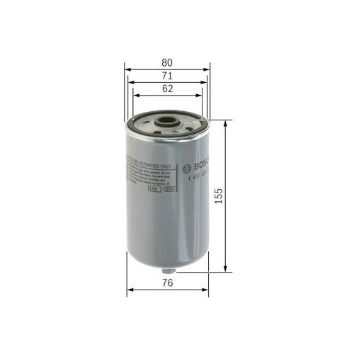 Palivový filter 1 457 434 447 /BOSCH/ - obr. 4