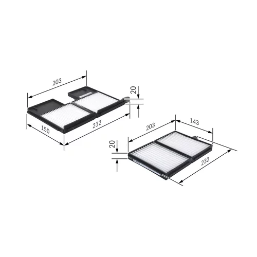 Filter vnútorného priestoru 1 987 432 159 /BOSCH/ - obr. 4