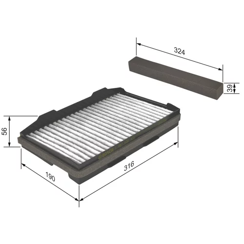 Filter vnútorného priestoru 1 987 432 401 /BOSCH/ - obr. 4