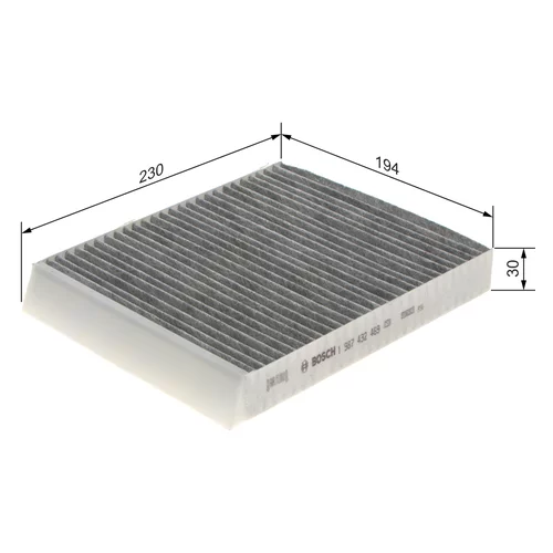Filter vnútorného priestoru 1 987 432 469 /BOSCH/ - obr. 4
